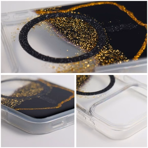 MagSafe'iga ühilduv Golden ümbris iPhone 16, must