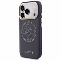 Guess Perforated 4G MagSafe ümbris for iPhone 17 Pro - sinine