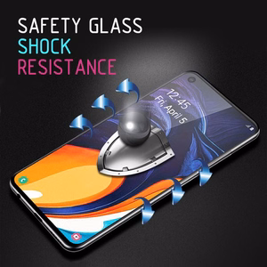 Crong 7D Nano Flexible Glass 9H hübriidne ekraaniklaas seadmele Samsung Galaxy A80 / A90