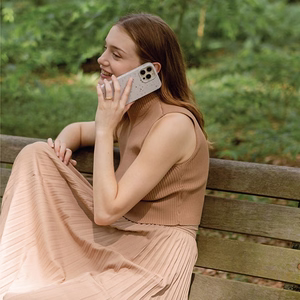 Uniq Coehl Terrazzo ümbris jaoks iPhone 14 - roosa