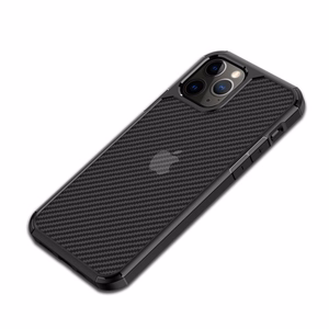 Crong Hybrid Carbon ümbris seadmele iPhone 12 Pro Max, must
