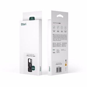 Etteri Matt Mag Ring Чехол для iPhone 17 Pro Max чёрный