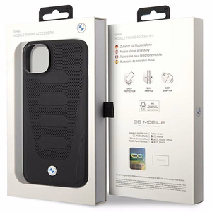 Ümbris BMW BMHCP14S22RPSK iPhone 14 6.1" must/must Leather Seats Pattern