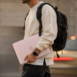 Tech-Protect Softshell Чехол для MacBook 13" 2026, матовый розовый