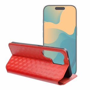 Klappümbris Oppo Reno 15 Pro 5G Cubic Book, punane