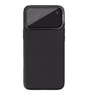 Nillkin CamShield Prop magnetümbris iPhone 17 Pro Max / iPhone 18 Pro Max telefonile, must, läbipaistva objektiivikattega versioon