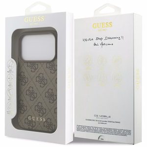 Guess 4G Classic Ümbris jaoks iPhone 17 Pro - Brown