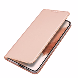 Dux Ducis Skin Pro ümbris jaoks Samsung Galaxy S23+ flip cover card wallet stand roosa