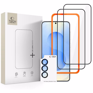 Tech-Protect Easy Set+ 3-pakk karastatud klaas Galaxy S26 must