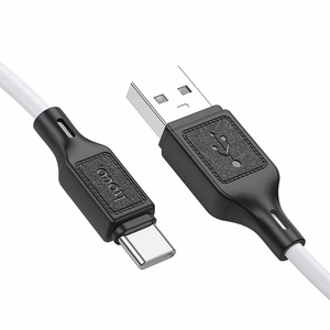 Кабель USB A - USB C Hoco 3A 1 m X90 белый