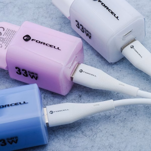 Кабель USB C - Lightning Forcell F-Energy PD 3A 27W Silicone 1 м C346 белый