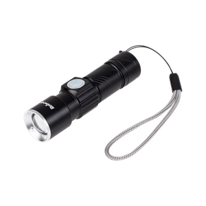 Rebel alumiiniumist taskulamp, 3 W, ZOOM, USB-pistik