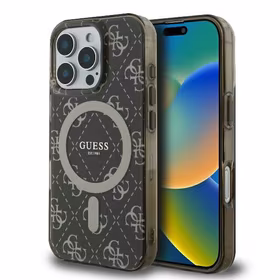 Guess IML 4G Background MagSafe Ümbris jaoks iPhone 16 Pro Max - Brown