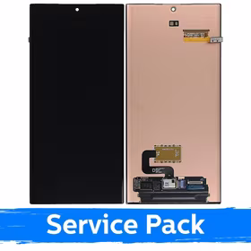 LCD Ekraan Ühildub Samsung S918 S23 Ultra Must (Service Pack) (NF version)