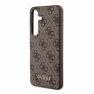 Guess 4G Metal kuldne Logo ümbris jaoks Samsung Galaxy S24 - brown