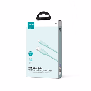 Joyroom Multi-Color Series S-A34 кабель USB-A Lightning 3A 1м - зелёный