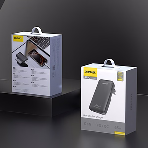 Dudao A65Q 65W GaN Travel Wall Laadija USB-A / USB-C PD Ultra-Thin EU / US - must