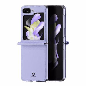 Dux Ducis Bril leather ümbris jaoks Samsung Galaxy Z Flip 5 5G - lilla