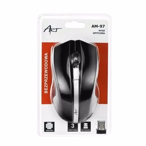 ART juhtmevaba computer hiir 2,4G 1000 dpi AM-97 must