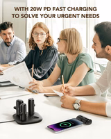 Powerbank Veger Pogo (W007CK) komplekt 4 x 5000 mAh must