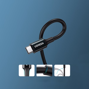 Ugreen US300 USB-C / USB-C 480Mb/s 5A 2m kaabel - must