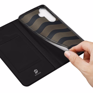 DUX DUCIS wallet ümbris SKIN PRO jaoks SAMSUNG A55 must