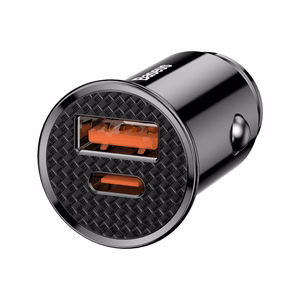 Baseus Circular Plastic QC 3.0 PD car charger 1x USB-C - USB port 30W must