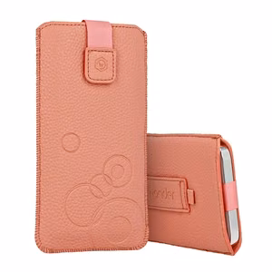 WONDER Deko Pouch Ümbris (Size M) jaoks Iphone 5/Nokia 215 4G/225/5310 2020 peach