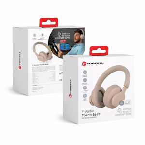 FORCELL F-AUDIO Touch Beat wireless headphones bluetooth ANC beige