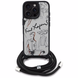 KARL LAGERFELD ümbris jaoks IPHONE 16 PRO MAX KLHCP16XPGGRMPCG compatible with MagSafe (CRSSBY Grained PU W/ Pattern & Logo) hall