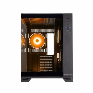 Корпус CHIEFTEC VISIO GM-30B-TG-OP MidiTower ATX MicroATX MiniITX чёрный прозрачный