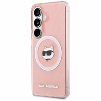 Karl Lagerfeld IML Repeated Choupette MagSafe Ümbris for Samsung Galaxy S26 Plus - roosa