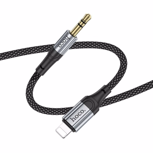 AUX kaabel Lightning Jack 3,5 mm Hoco 1 m UPA26 must