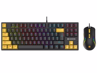 Tracer HORNET 87 keyboard Mouse included Gaming USB QWERTY English must, kollane