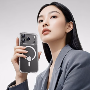 Rock Crystal Shield Series magnetiline ümbris iPhone 17 jaoks läbipaistev