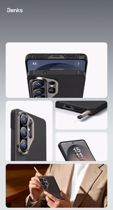 Benks Montage Magnetic Armor Air Kevlar ümbris metallraam 600D+1500D F049 Samsung Galaxy S26 Plus jaoks must