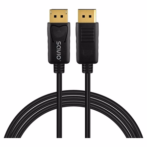Savio CL-205 DisplayPort kaabel 2 m must