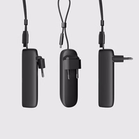 SBS Hybrid PD 20W 5000mAh energiapank sisseehitatud kaabli ja kokkupandava pistikuga - must