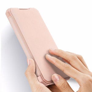 DUX DUCIS Skin X raamaturiiuli tüüpi ümbris Samsung Galaxy A72 4G jaoks roosa