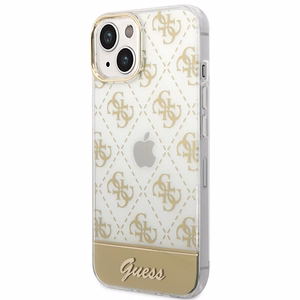 Guess GUHCP14MHG4MHG iPhone 14 Plus 6.7 "kuldne / kuldne hardcase 4G Pattern Script