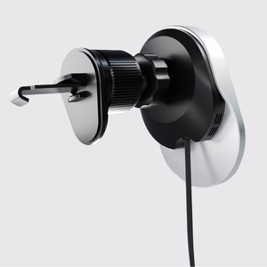 SBS TESUPP15WRETRACABL Wireless Laadija Smartphone Hoidja koos Retractable Kaabel Compatible koos MagSafe - must