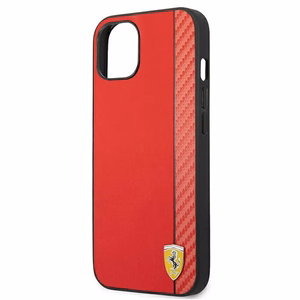 Ferrari FESAXHCP13SRE iPhone 13 mini 5.4" punane/punane kõvakott On Track Carbon Stripe