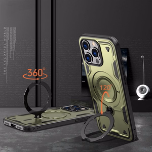 Hybrid Armor Trendy Ümbris with MagSafe jaoks iPhone 16 Pro Max - Roheline