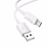 Kaabel USB A to USB C Hoco 3A 1 m X107 valge