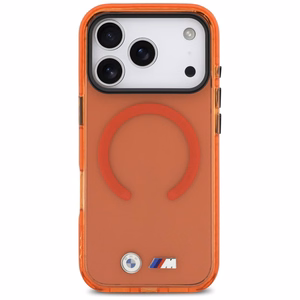 BMW M IML Shockproof Metal Logos MagSafe Ümbris for iPhone 17 Pro - Pro oranž