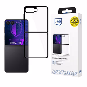 3mk Satin Armor Ümbris+ jaoks Samsung Galaxy Z Flip 7 - Läbipaistev Must