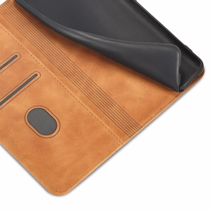 Magnet Fancy Ümbris jaoks Samsung Galaxy S23+ flip cover wallet stand brown