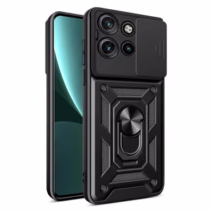 Defender Slide ümbris jaoks Motorola Edge 50 Neo must