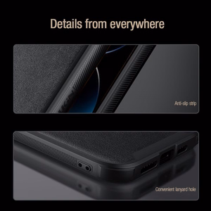 Nillkin CamShield S Leather Ümbris jaoks Iphone 14 Pro must