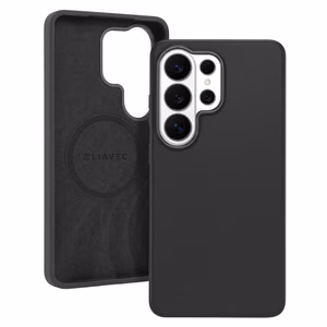 Liavec Silky чехол с металлической рамкой камеры для Samsung Galaxy S26 Ultra черный